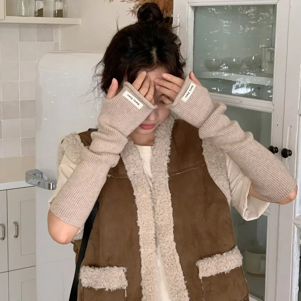 Woolen Arm Sleeves for winter Smack Touch (Gloves)