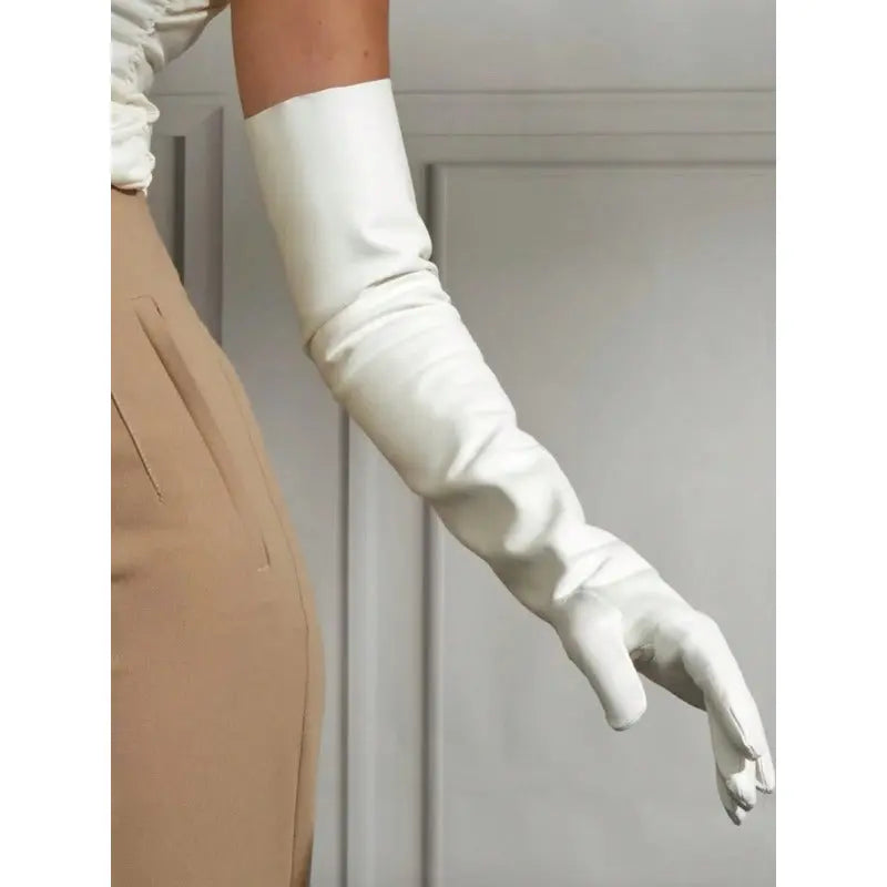 Leather Long Gloves Smack Touch (Gloves)