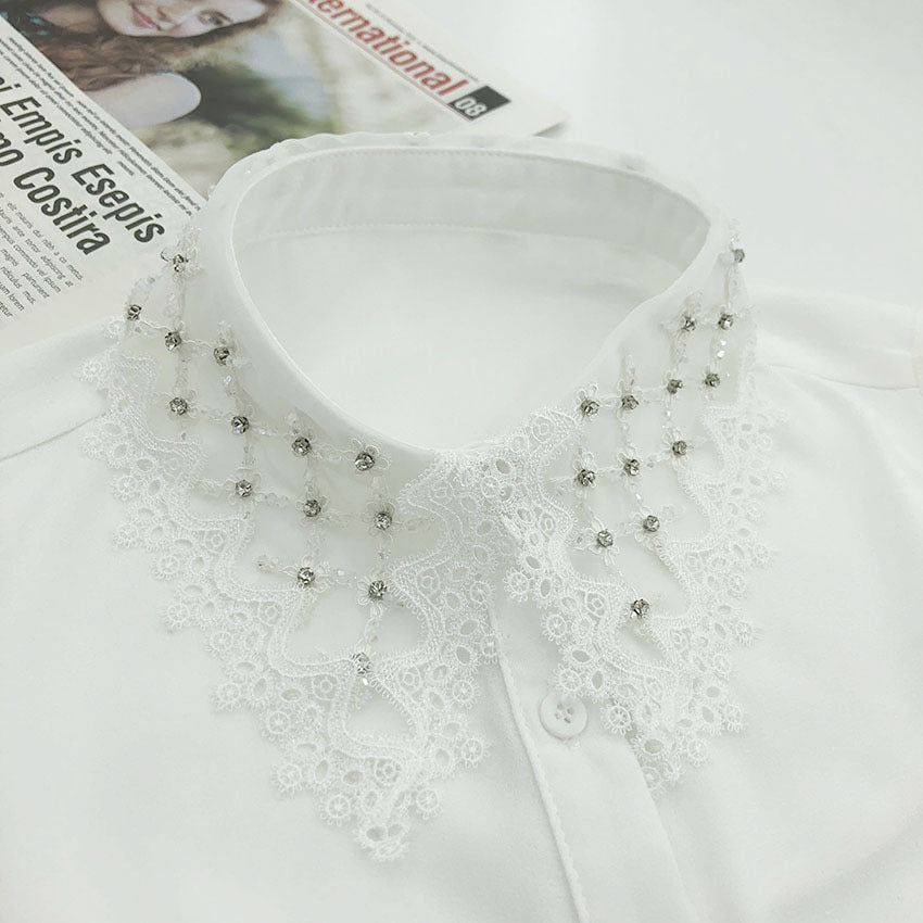 Rhinestone Kite Decor Dickey Collar