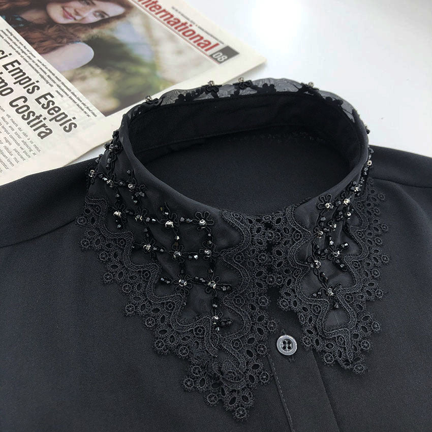 Rhinestone Kite Decor Dickey Collar