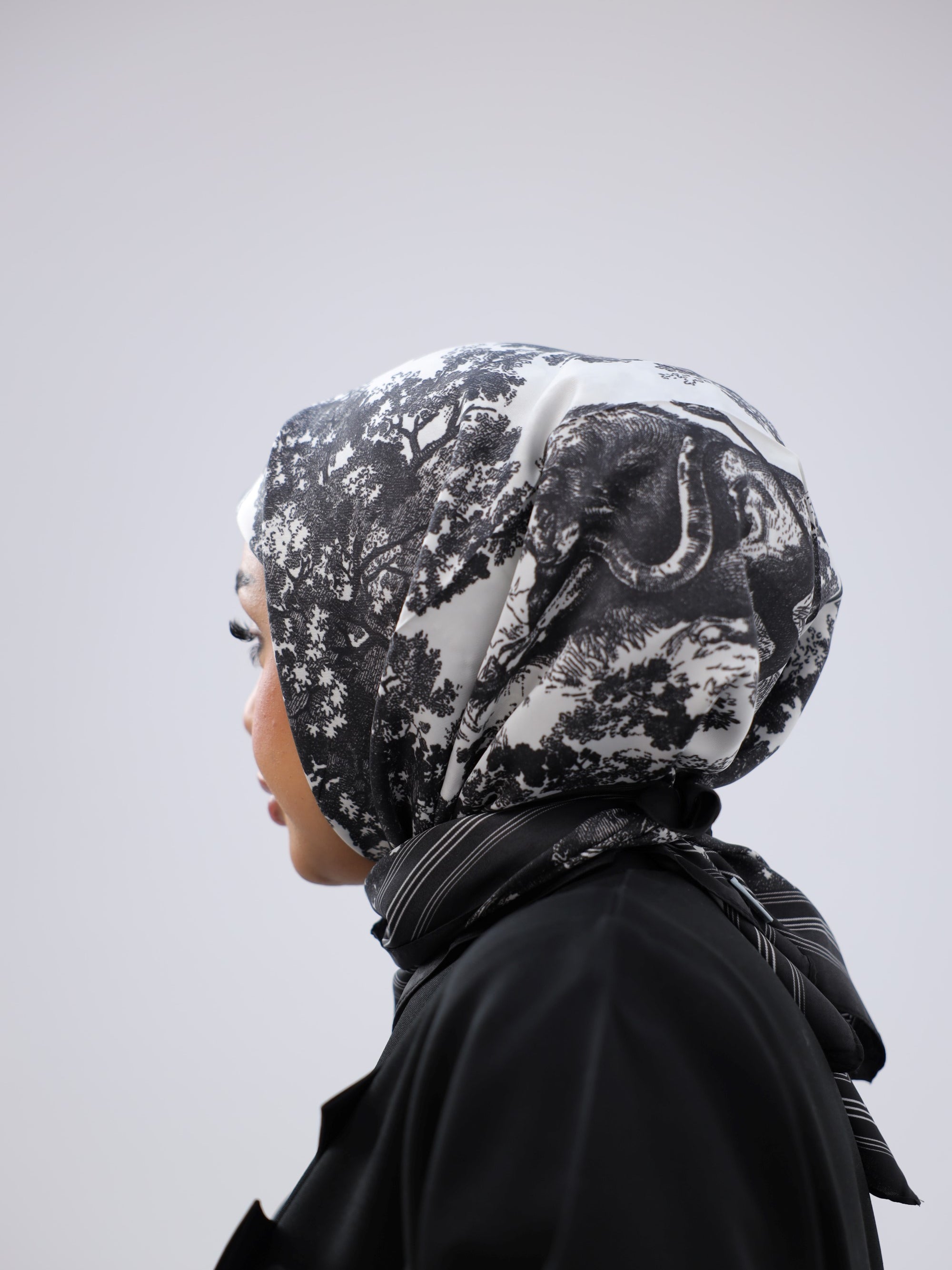 Multicolor Animal Print Square Scarf