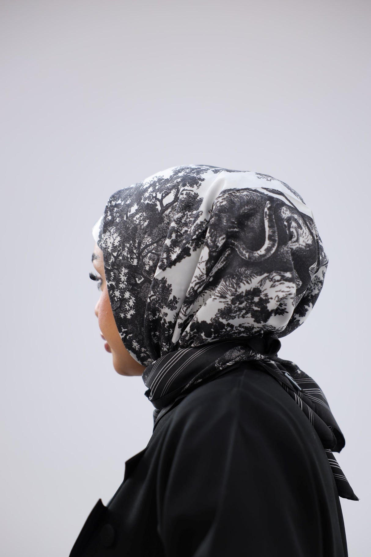 Multicolor Animal Print Square Scarf