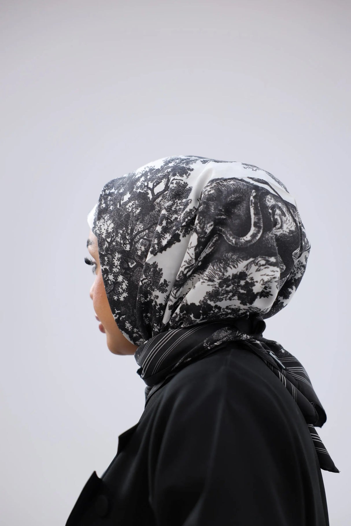 Multicolor Animal Print Square Scarf Smack Touch (Hijab)