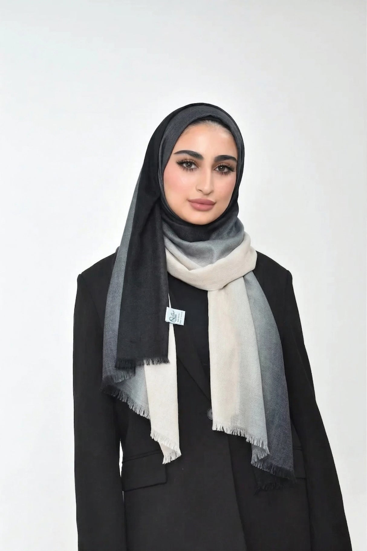 Shaded Linen Viscose Scarf