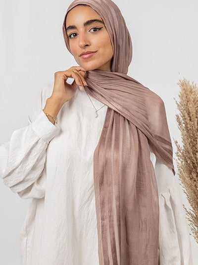 Linen With Satin Stripes