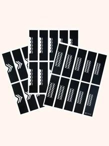 3pcs fingertip hollow out stencil set