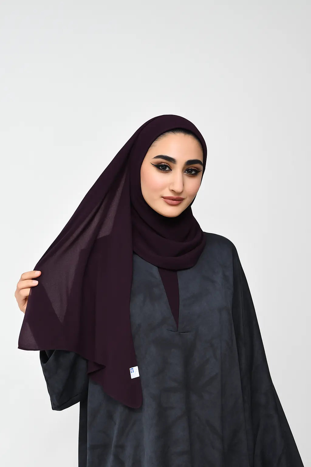 Chiffon High Quality Stitch Hijab Smack Touch (Hijab)