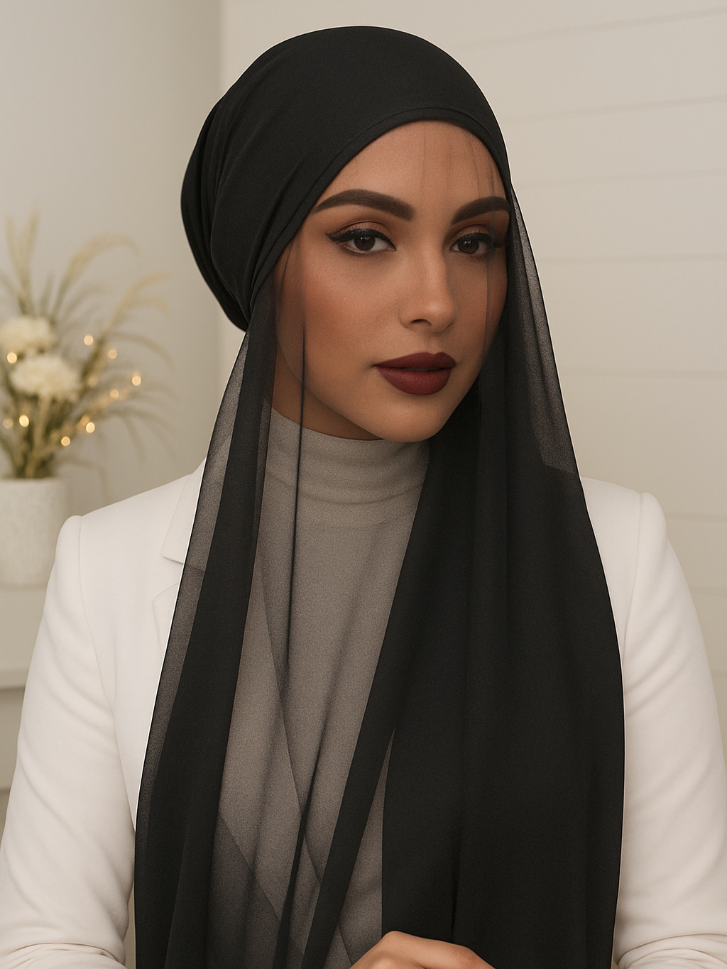 Instant Chiffon Hijab with Undercap