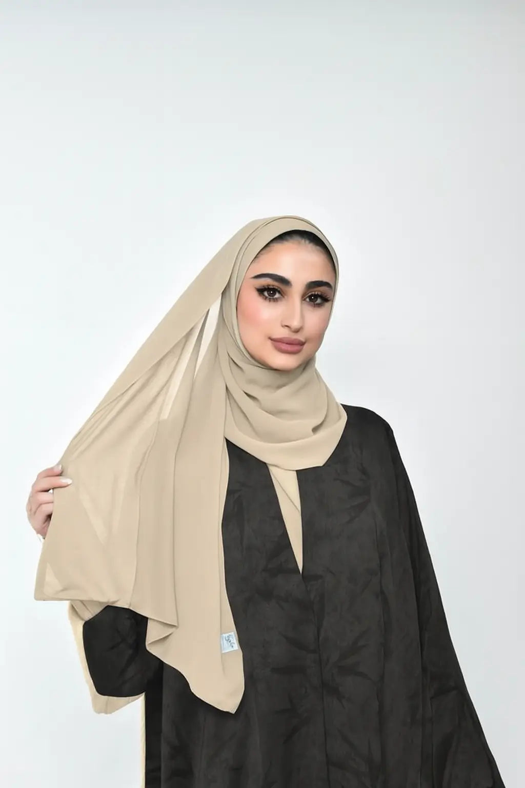 Chiffon High Quality Stitch Hijab Smack Touch (Hijab)