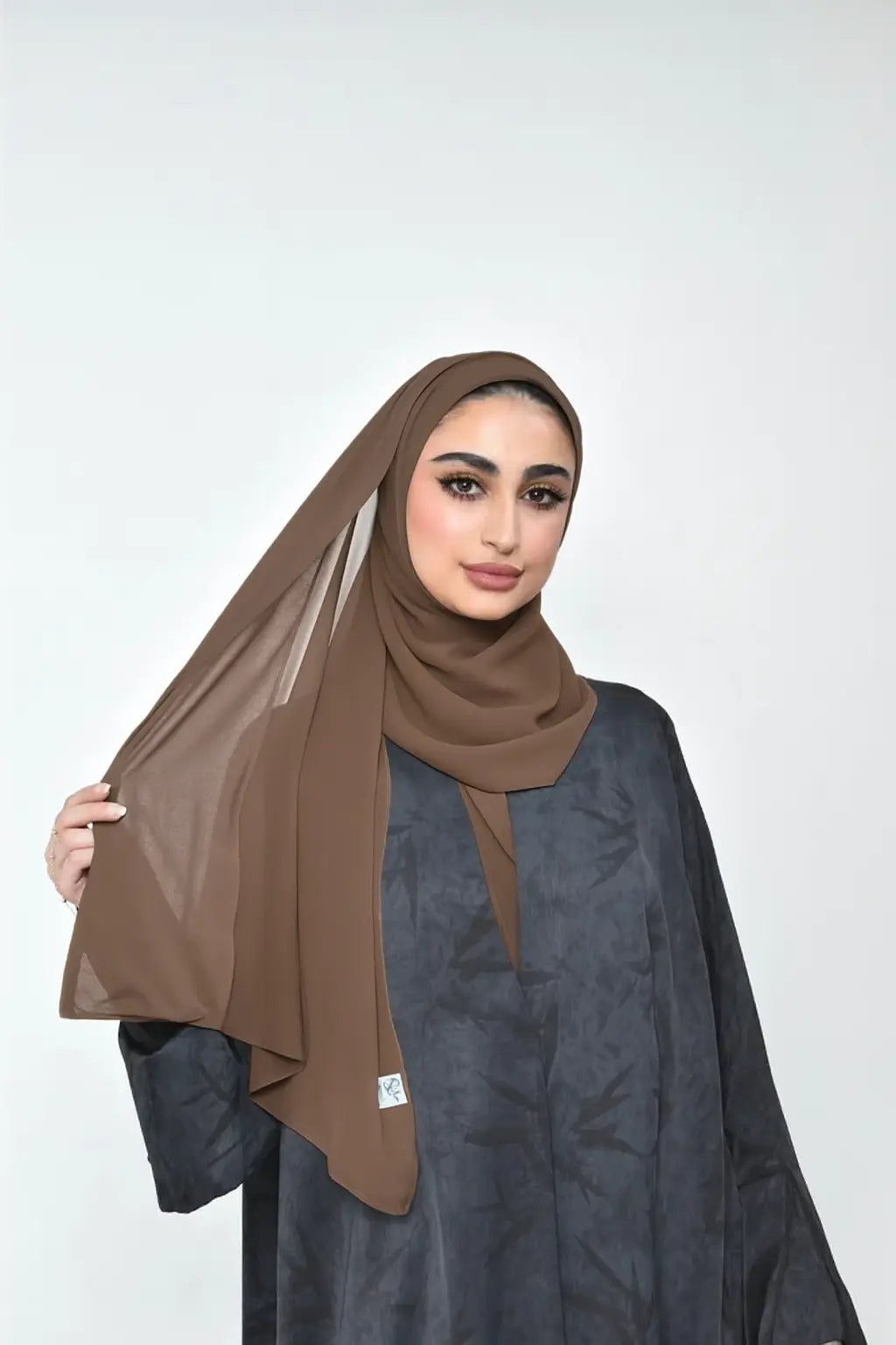 Chiffon High Quality Stitch Hijab Smack Touch (Hijab)