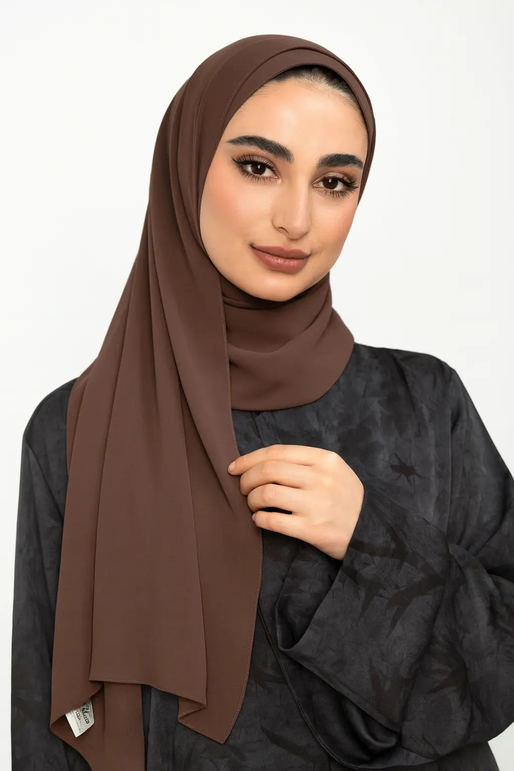 Chiffon High Quality Stitch Hijab Smack Touch (Hijab)