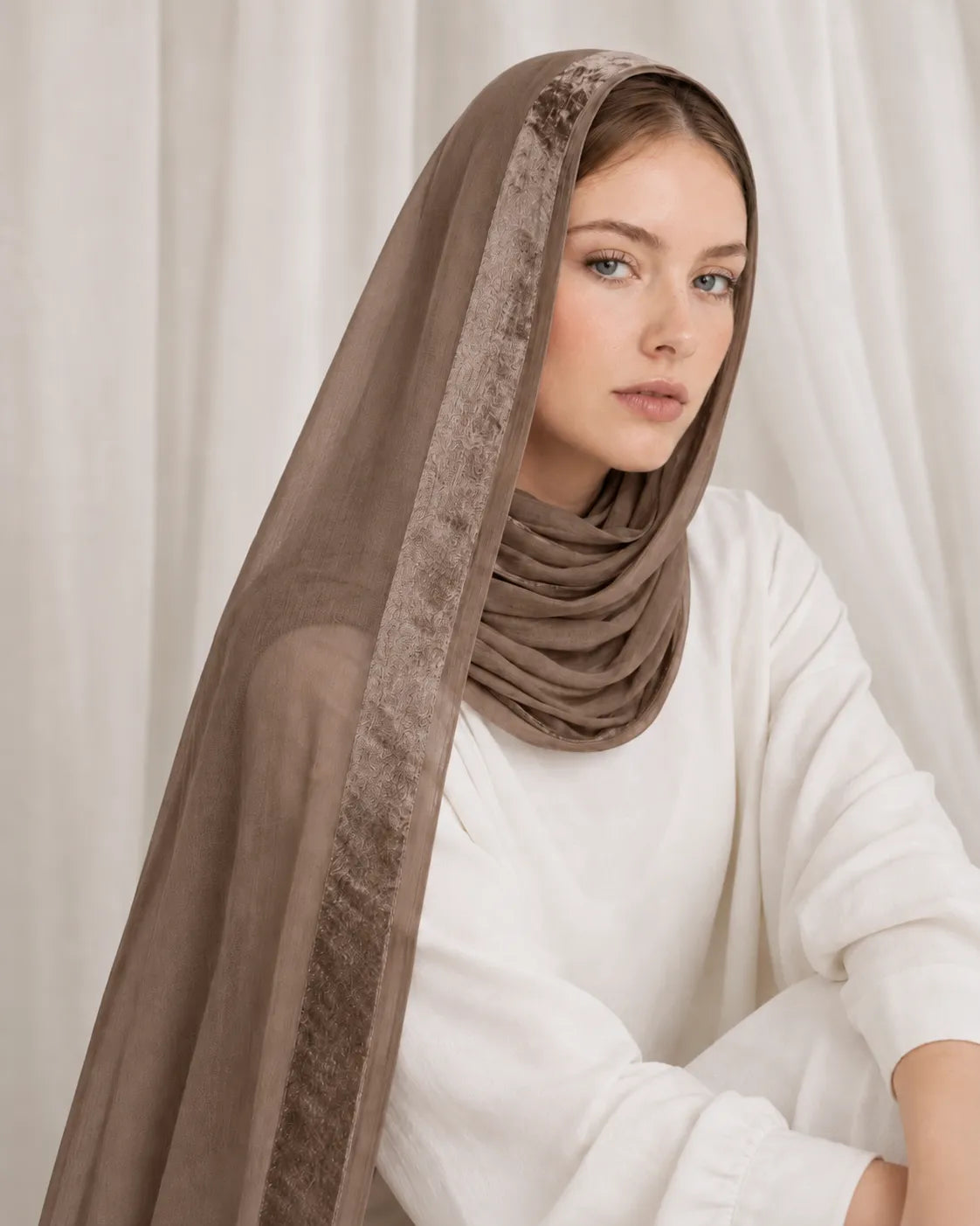 Linen With Satin Stripe