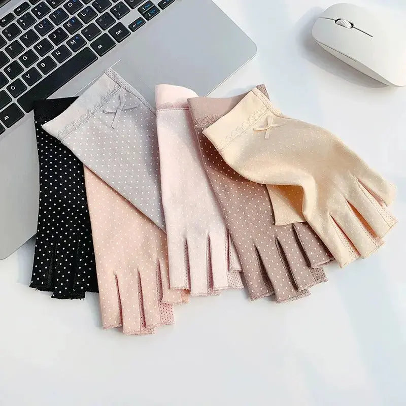 Half Finger Sun Protection Driving Gloves
