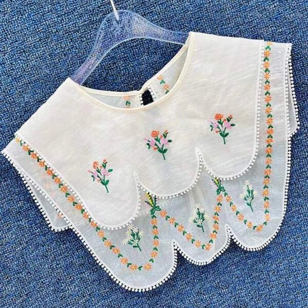Floral Pattern Dickey Collar | 7 Design