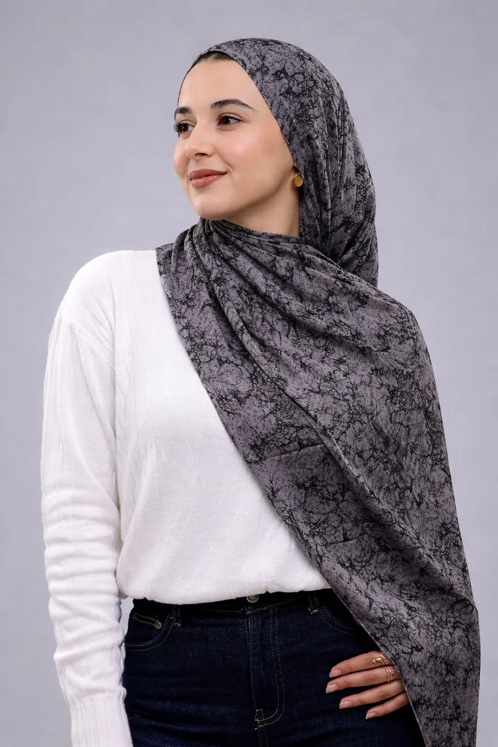 Shajar Print Digital Hijab Smack Touch (Hijab)