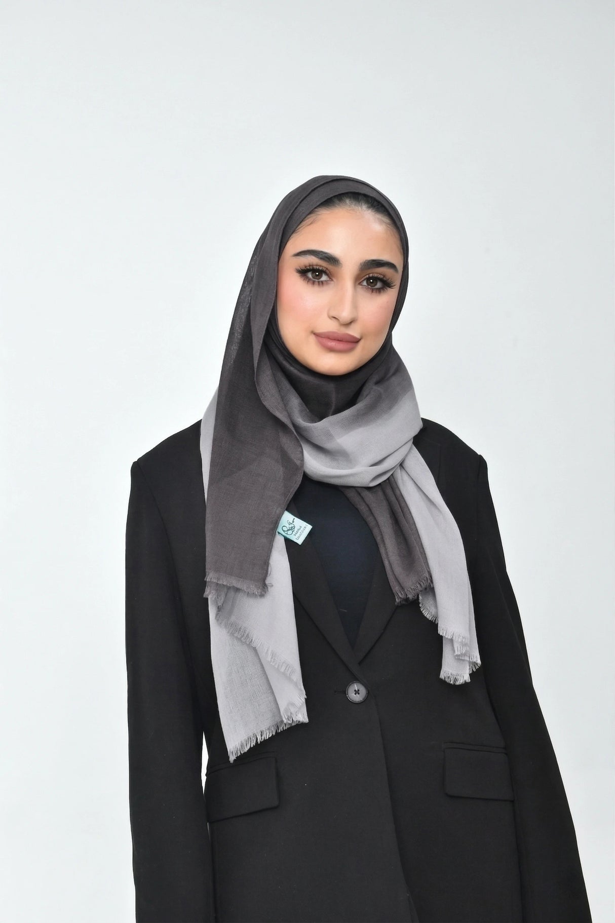 Shaded Linen Viscose Scarf