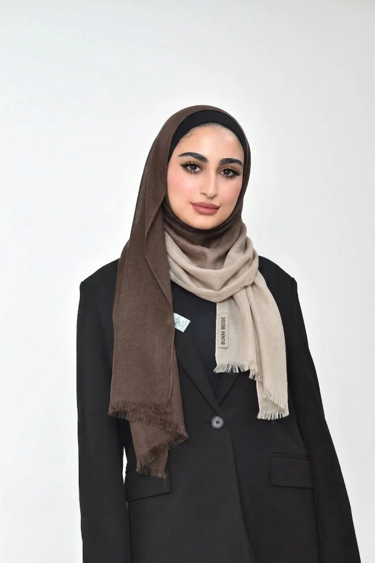 Shaded Linen Viscose Scarf