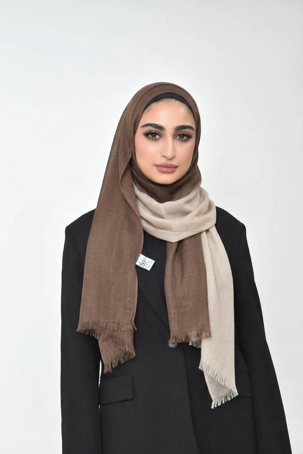 Shaded Linen Viscose Scarf