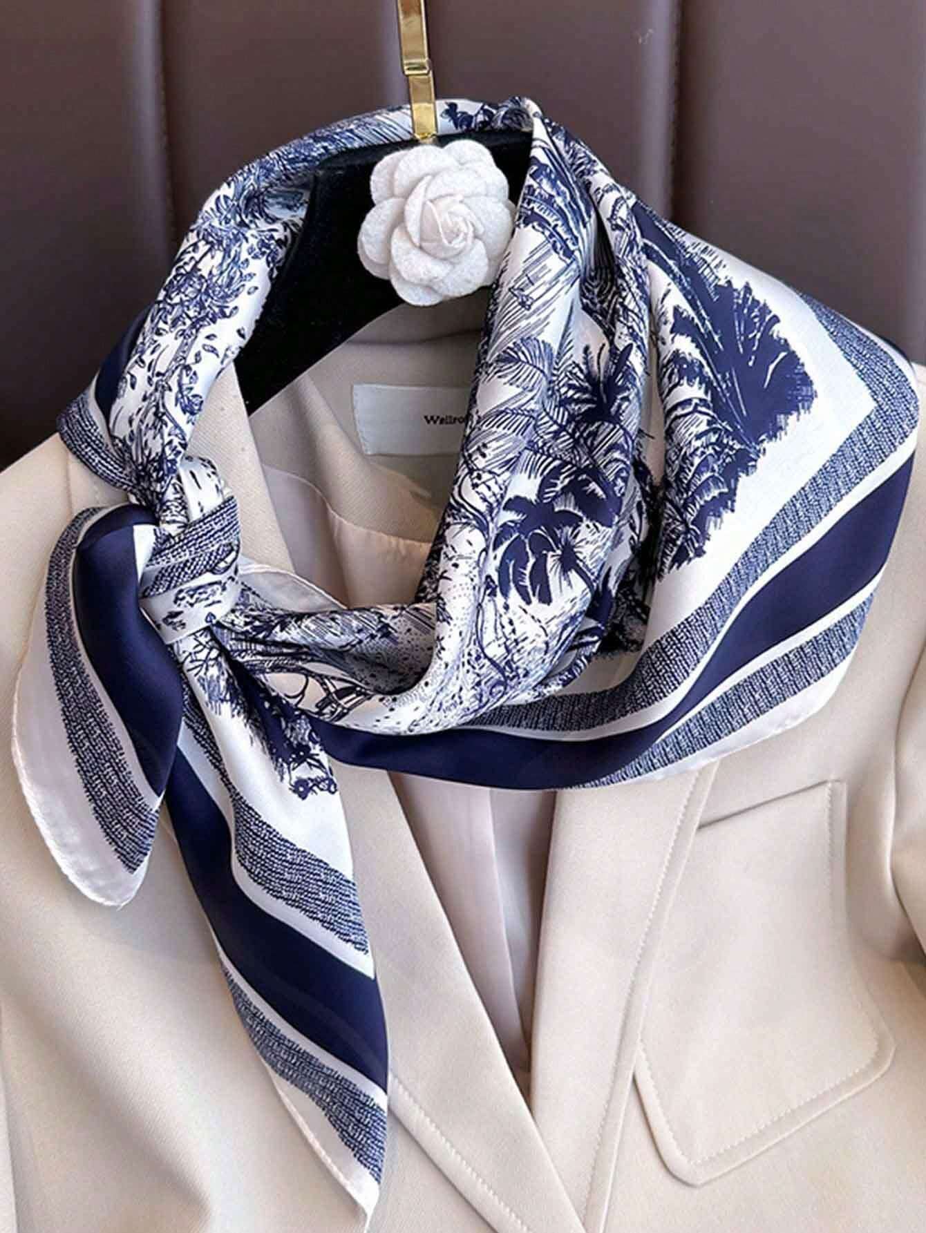 Hijab Murabba  Silk Scarf 110*110