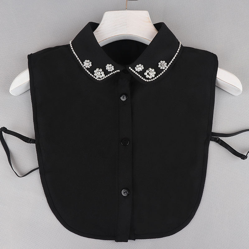 Rhinestone Decor Dickey Collar