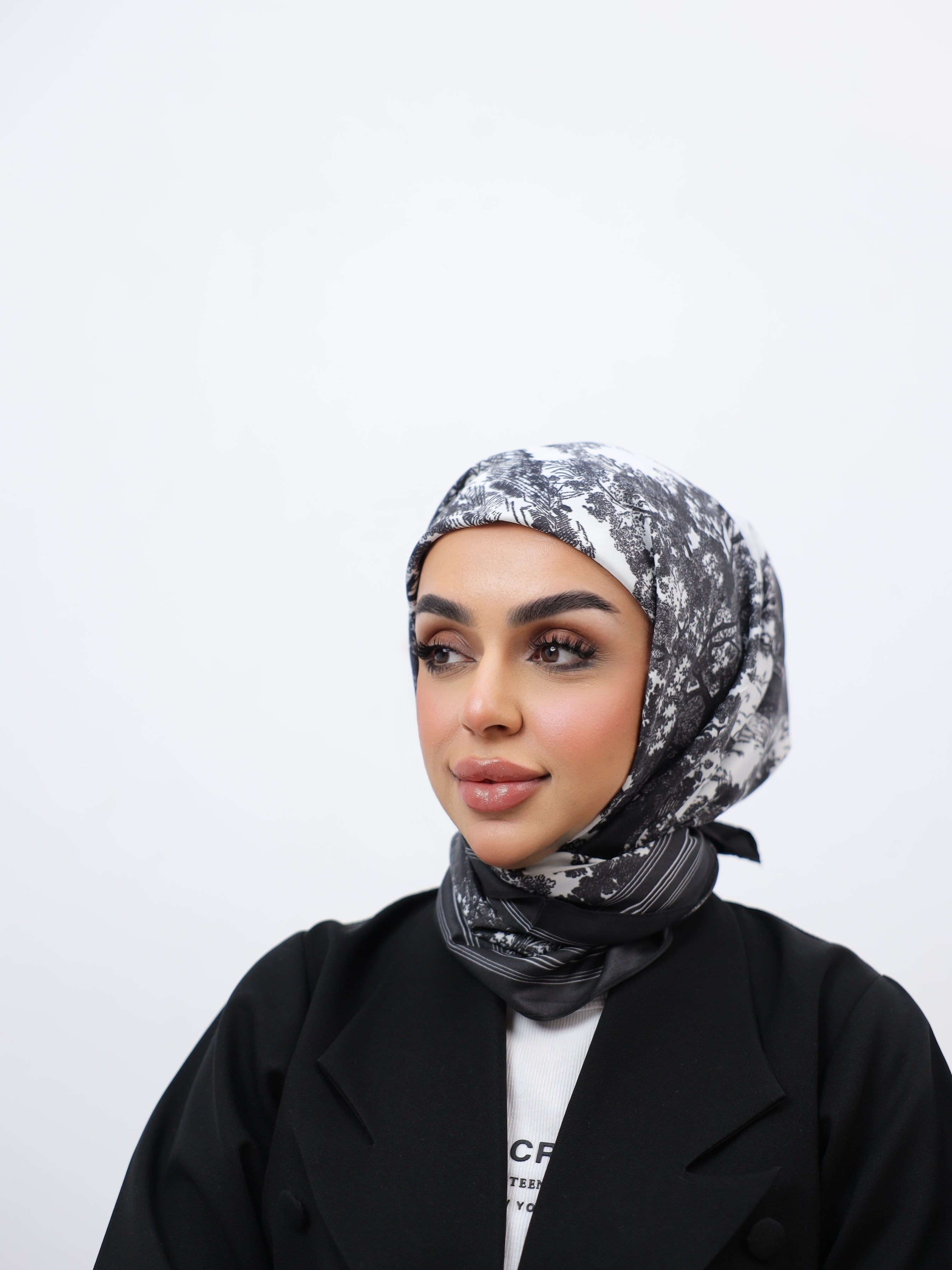 Multicolor Animal Print Square Scarf
