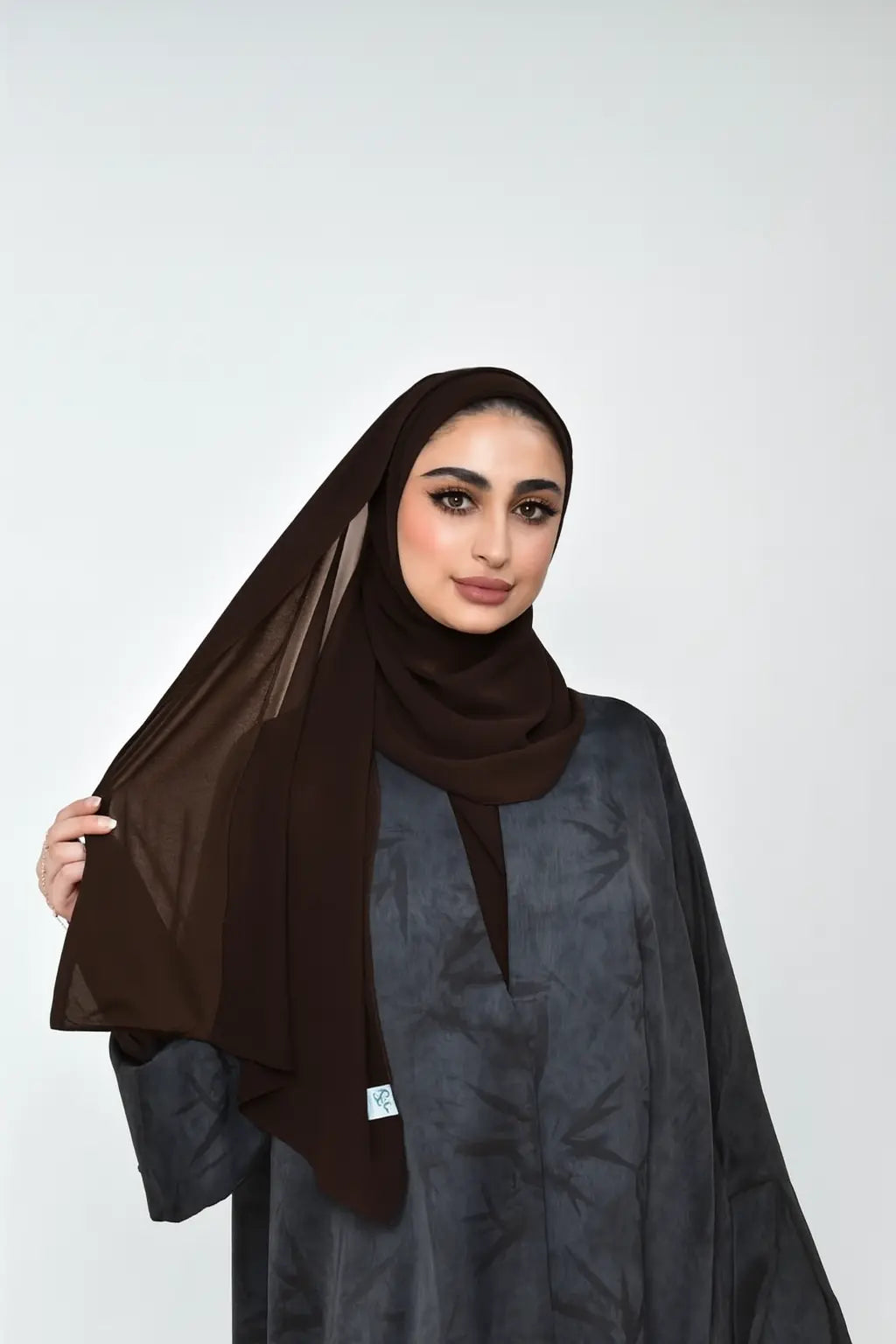 Chiffon High Quality Stitch Hijab Smack Touch (Hijab)