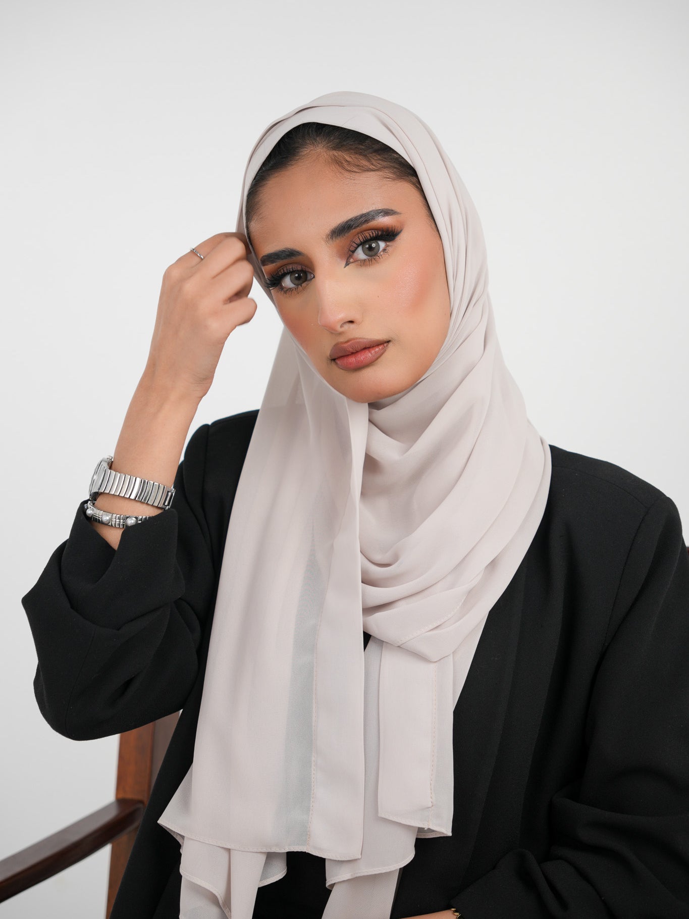 Chiffon with Canvas Hijab