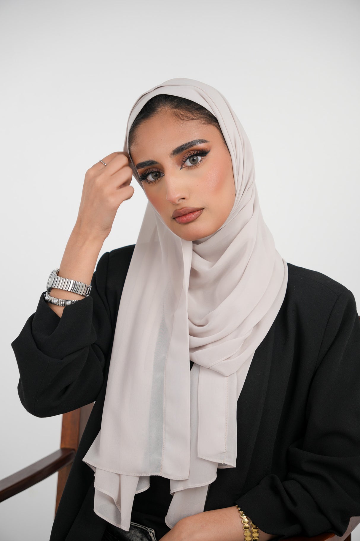 Chiffon with Canvas Hijab