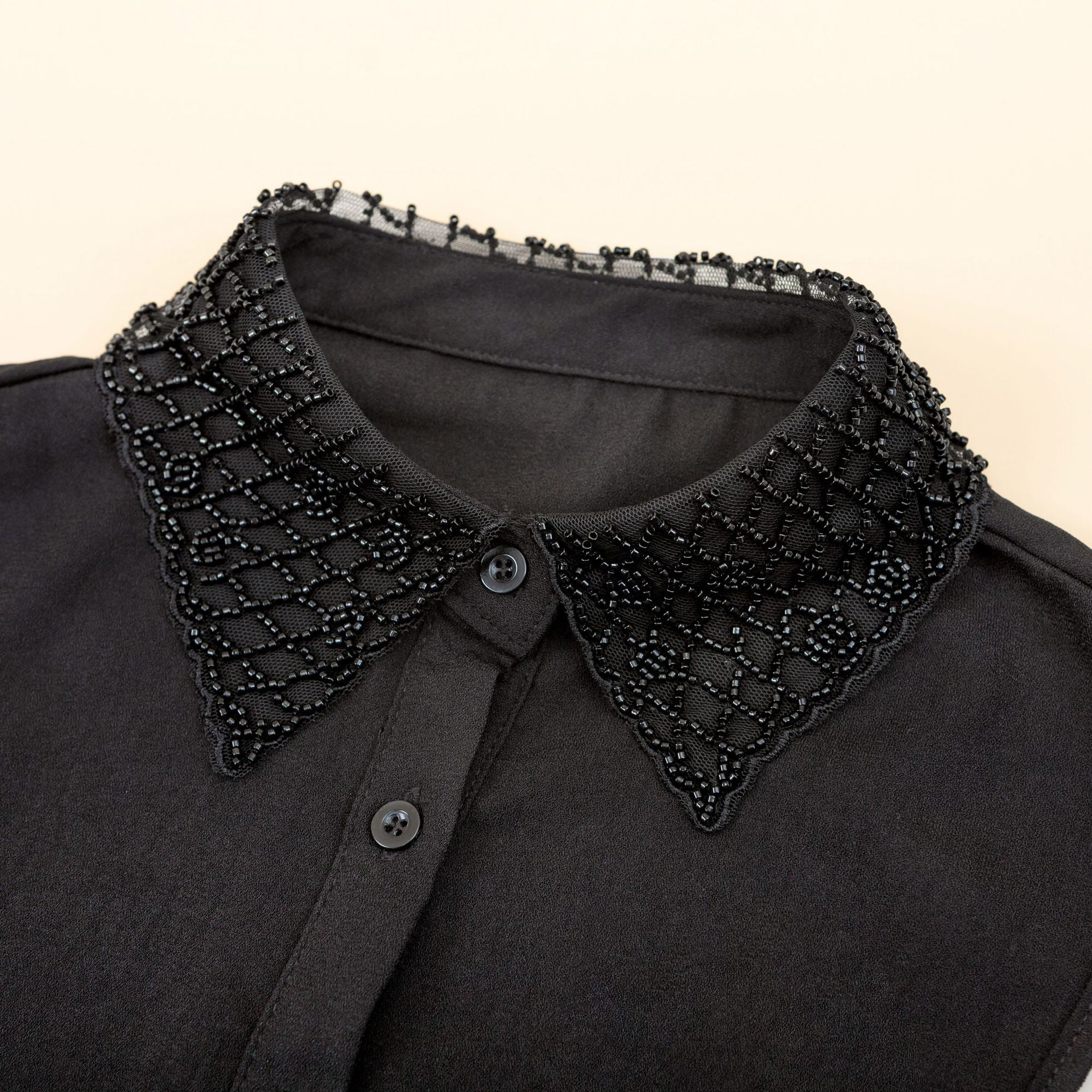 Rhinestone Decor Dickey Collar