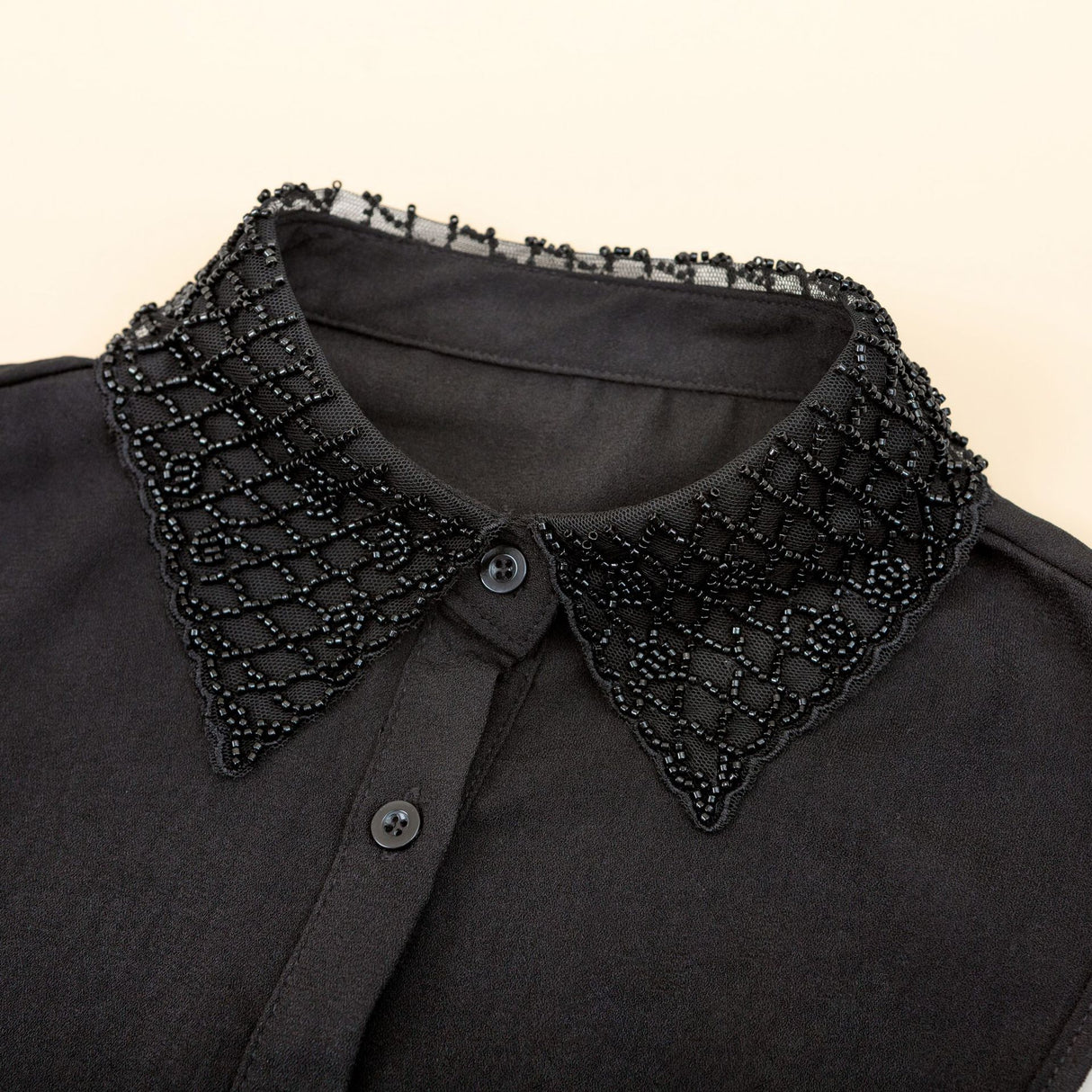 Rhinestone Decor Dickey Collar
