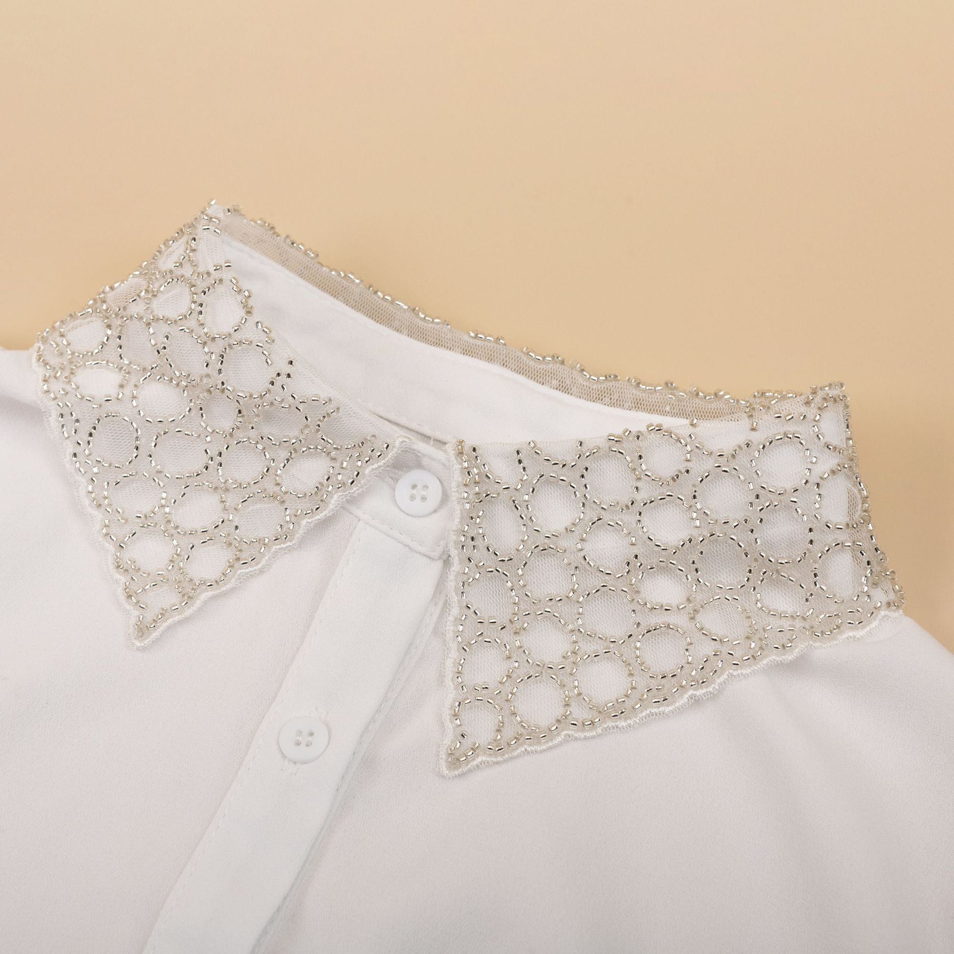 Rhinestone Decor Dickey Collar
