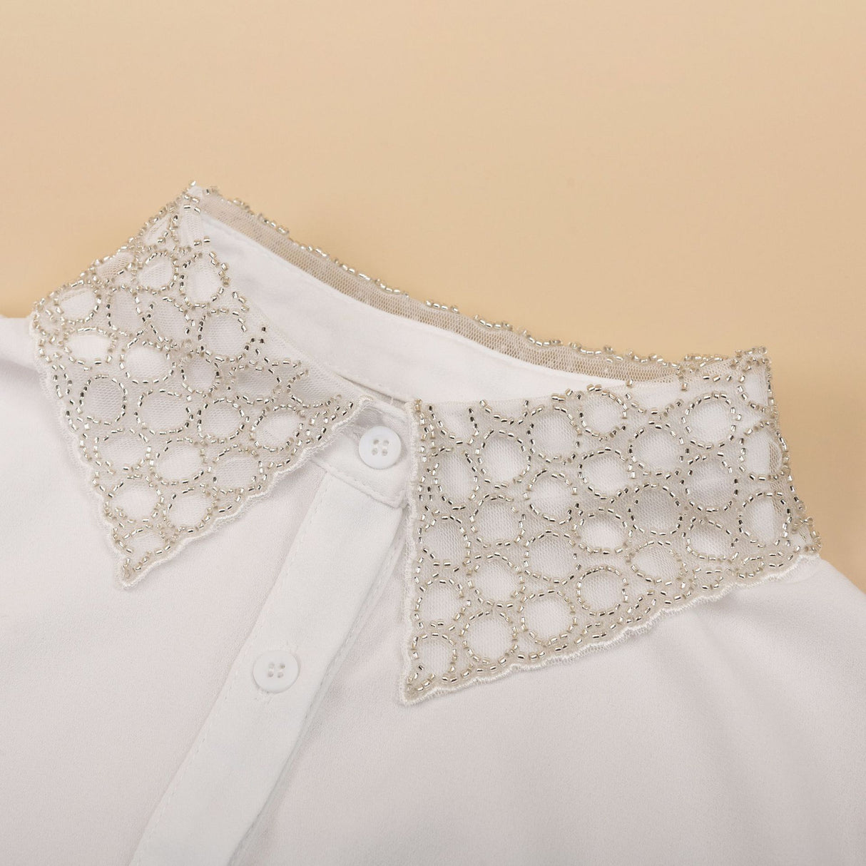 Rhinestone Decor Dickey Collar
