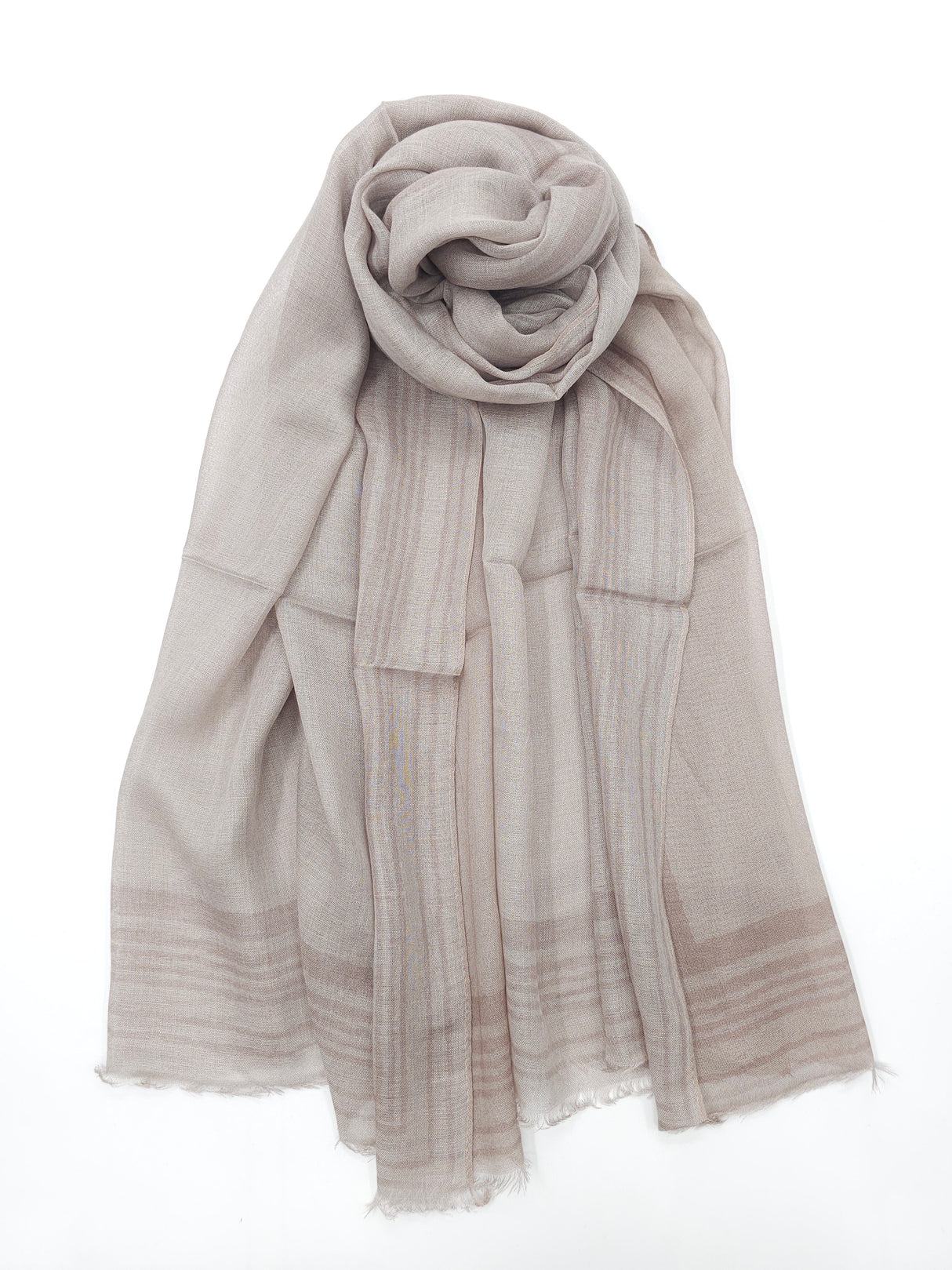 Frame Border Linen Scarf