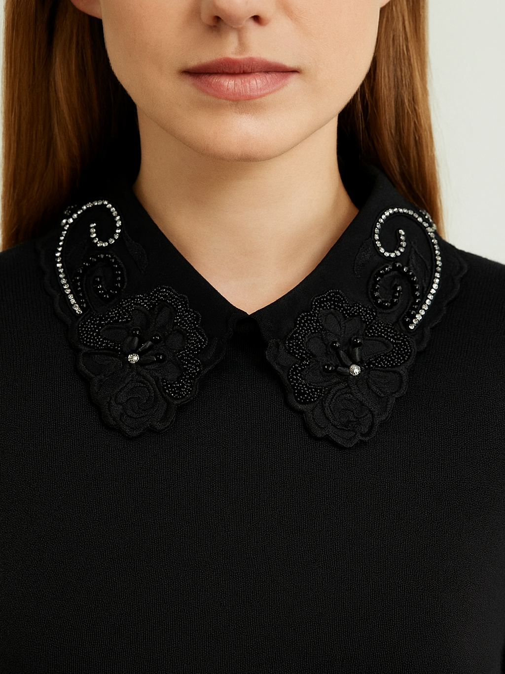 Floral Lace Fake Collar