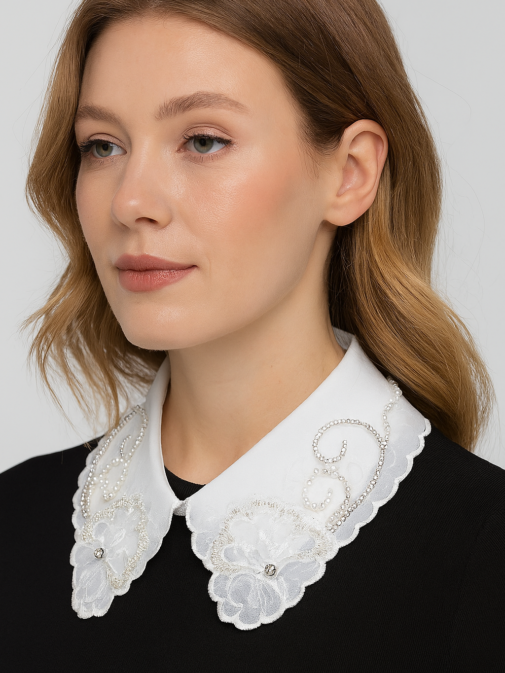 Floral Lace Fake Collar