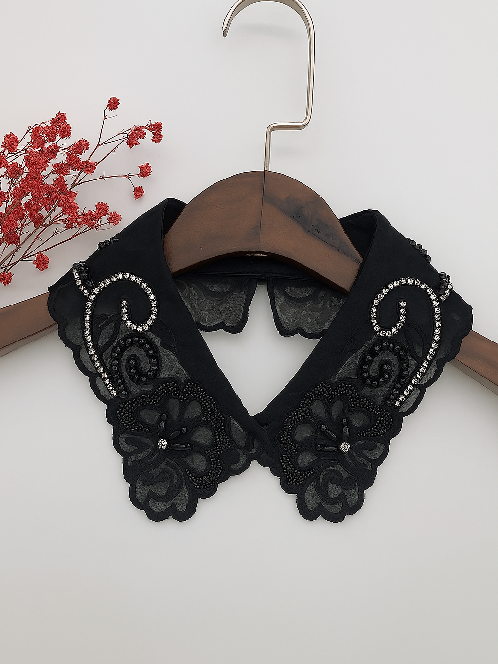 Floral Lace Fake Collar