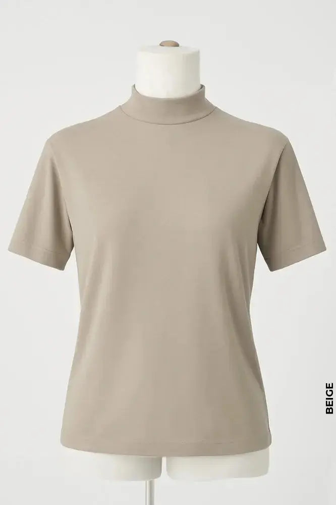Cut Sleeves Cotton T-Shirt | Nus Kum Beige Winter Products