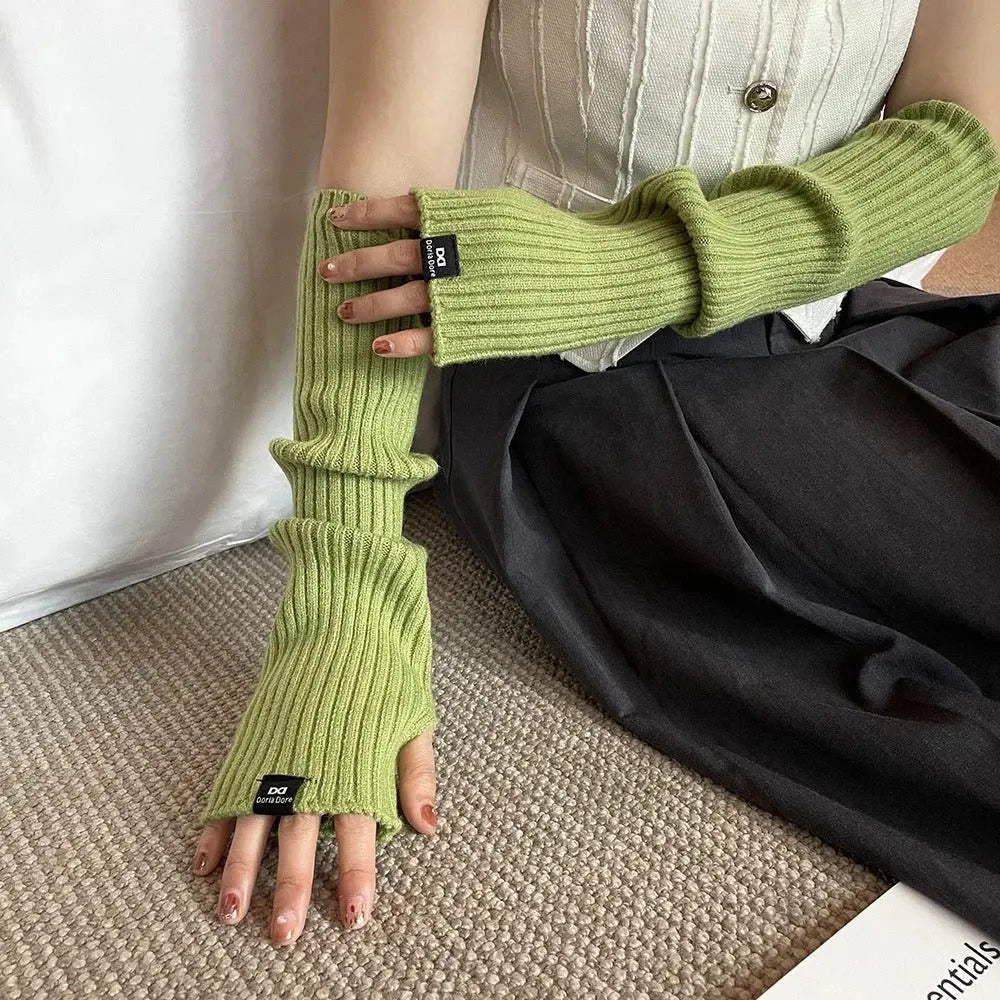 Half Finger Arm Sleeves for Winter