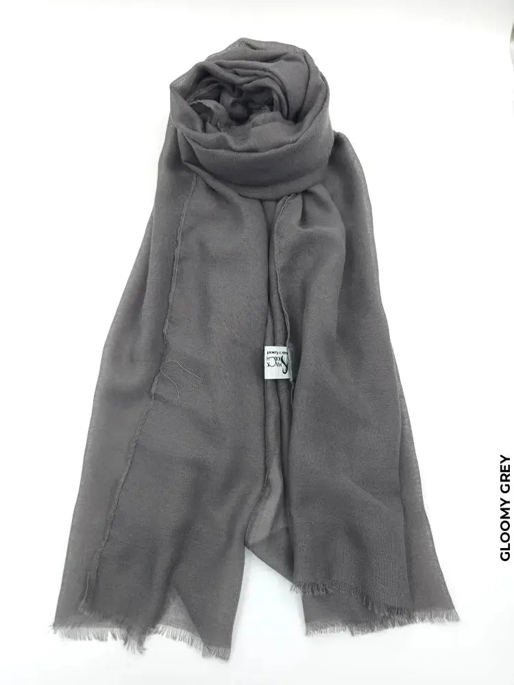 Lightweight Small Size Shawl Hijab Gloomy Grey Scarf (Hijab)