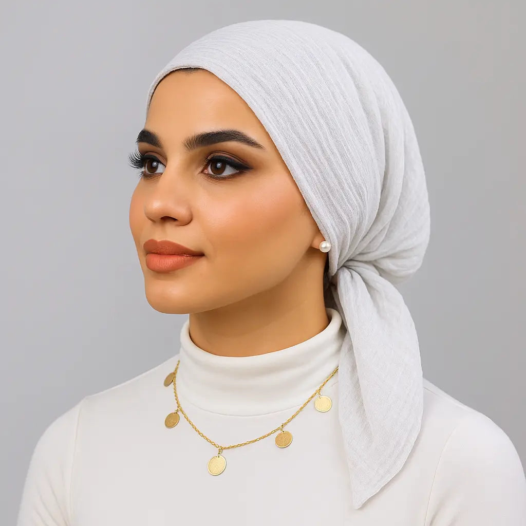 Crinkle Hijab Murabba scarf 90*90 Smack Touch (Hijab)