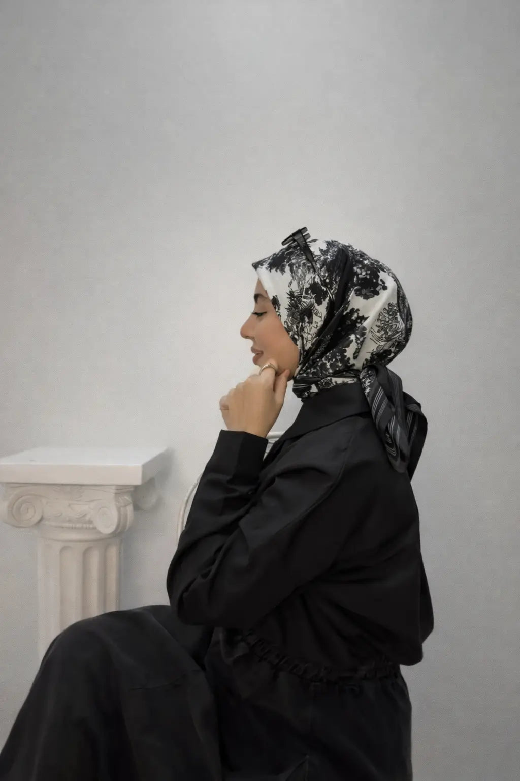 Multicolor Animal Print Square Scarf Smack Touch (Hijab)