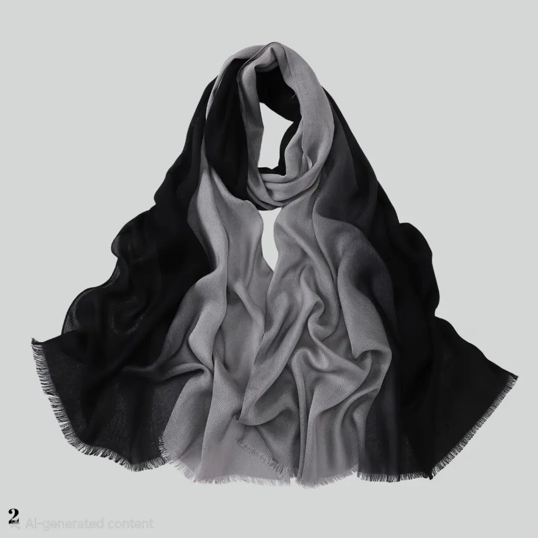 Shaded Linen Viscose Scarf Smack Touch