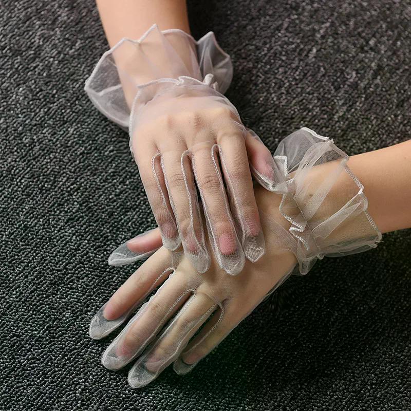 Women transparent Gloves for wedding