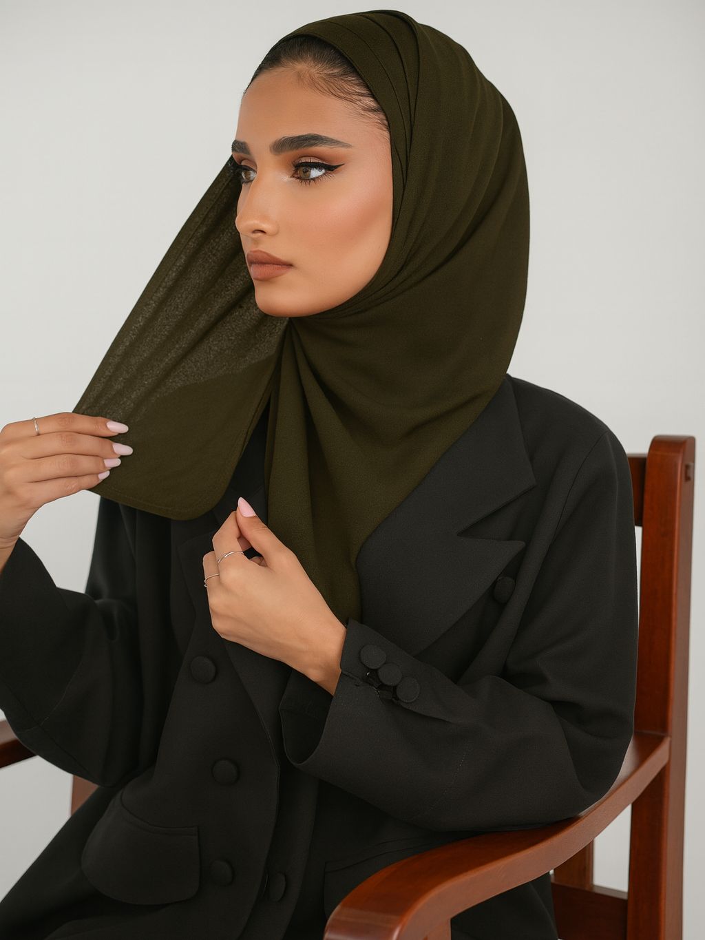 Half Hijab turkey Half Hijab Chiffon