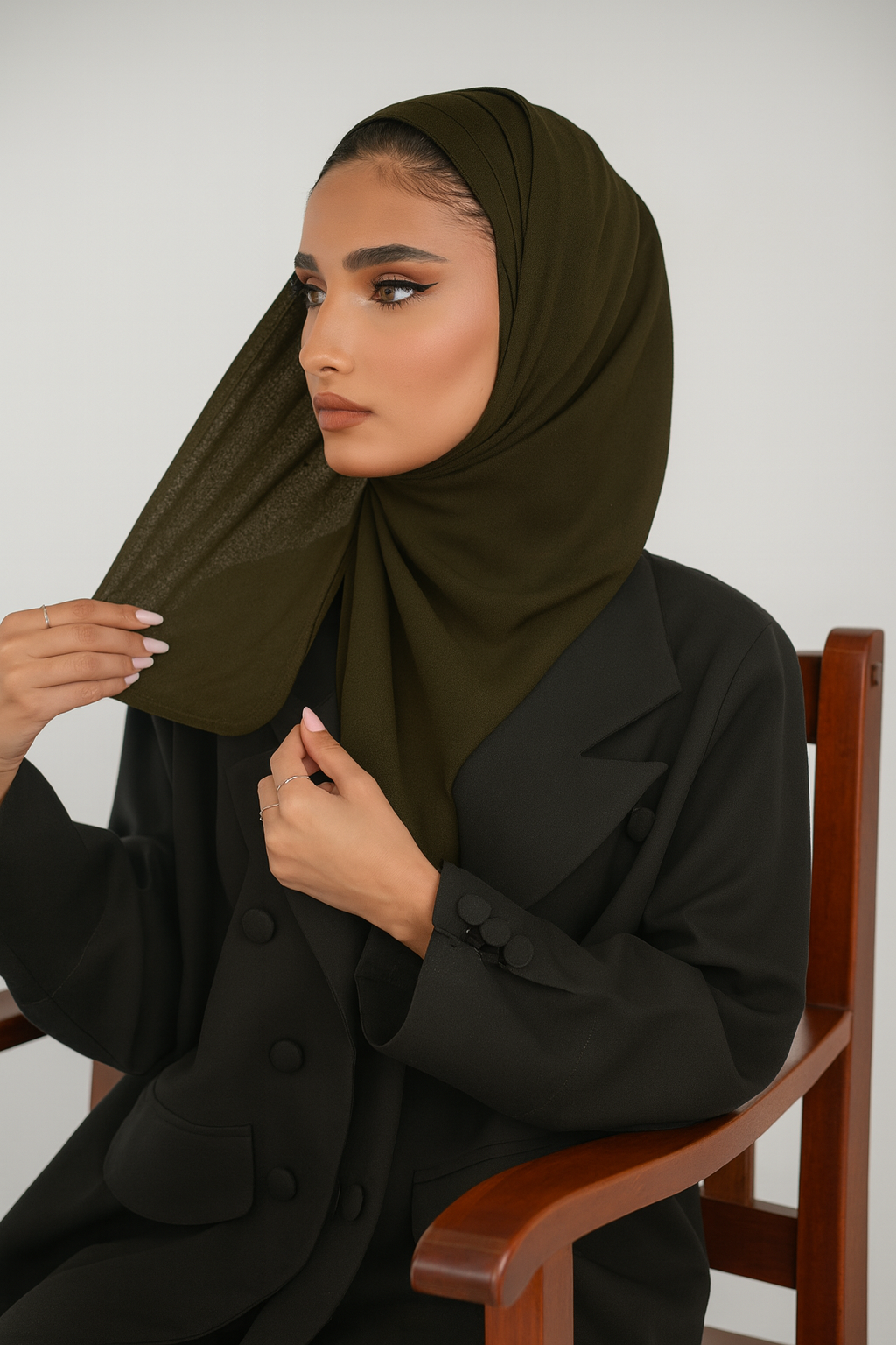 Half Hijab turkey Half Hijab Chiffon