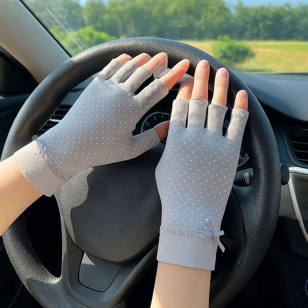 Half Finger Sun Protection Driving Gloves Smack Touch (Gloves)