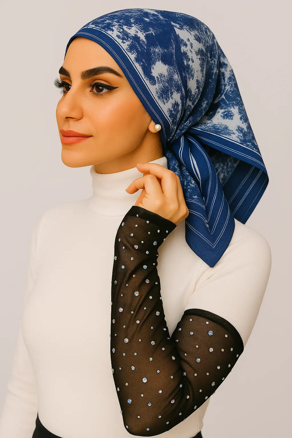 Rhinestone Fingerless Arm Sleeves Smack Touch