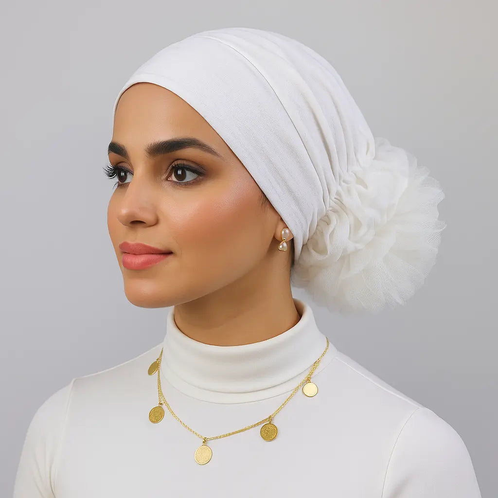 Puff Cap | Under Hijab | With Hijab Smack Touch (Hijab Accessories)