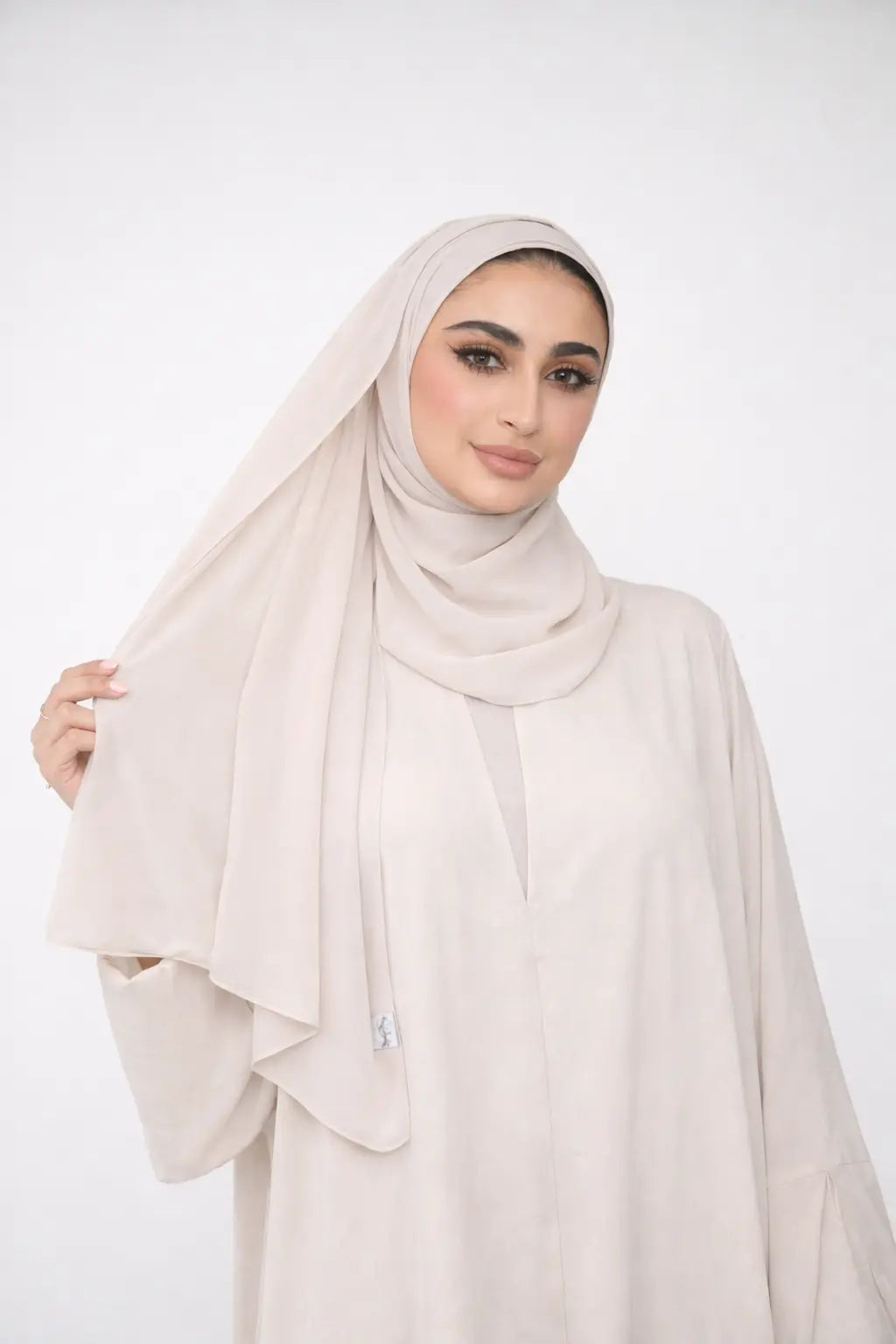 Chiffon High Quality Stitch Hijab Smack Touch (Hijab)