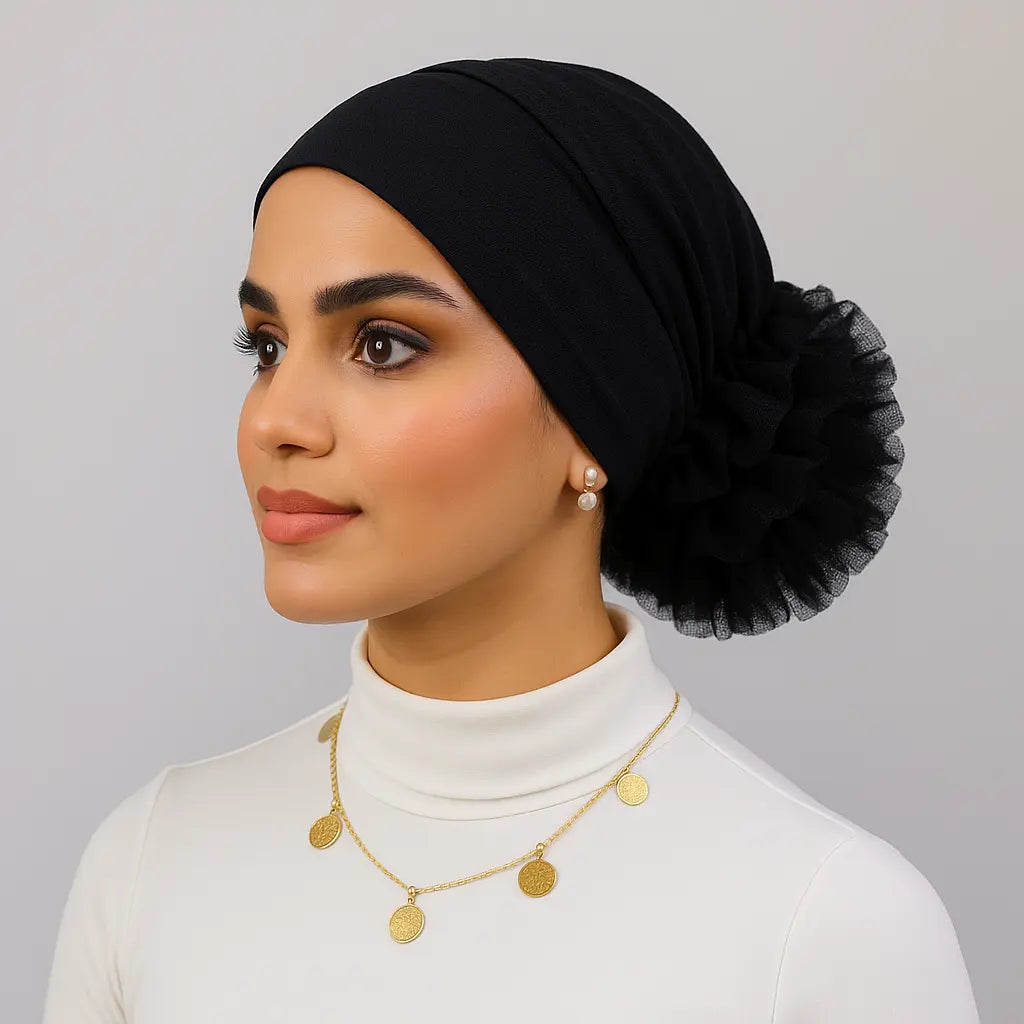 Puff Cap | Under Hijab | With Hijab Smack Touch (Hijab Accessories)